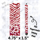 pw274 Red Zebra glitter Pen Wrap