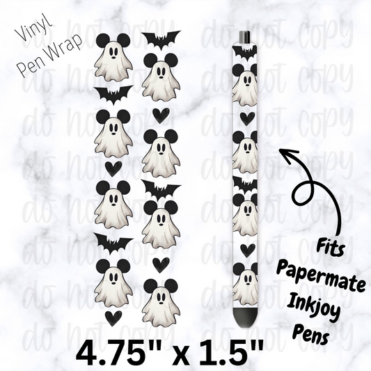 pw145 Mouse Ear Ghosts Pen Wrap
