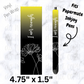 I am Enough white flower Pen Wrap