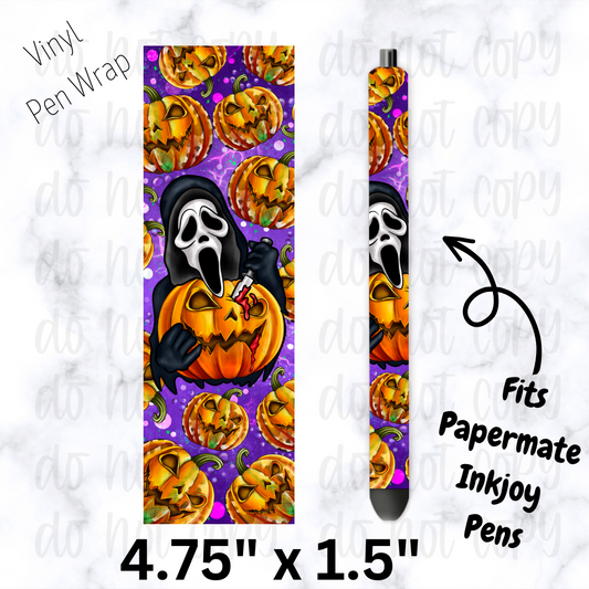 pw147 Ghost Face Pen Wrap