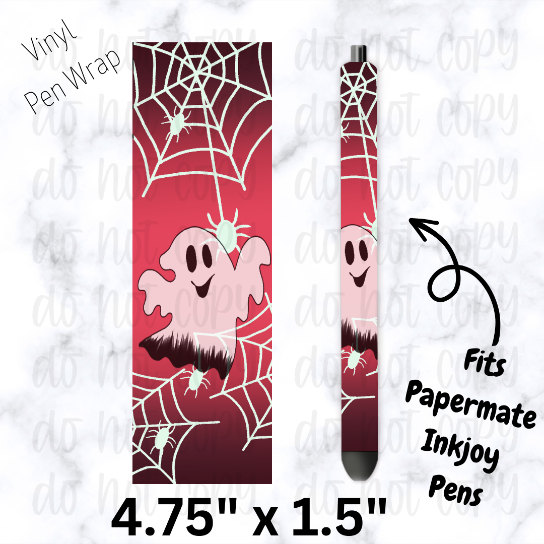 pw149 Ghost spiderweb  Pen Wrap