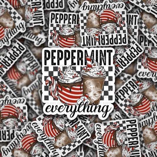 DC 2230 - Peppermint everything Die Cut Sticker