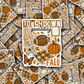 DC 2061 - Touchdown gameday fall football Die Cut Sticker