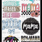 203 Premade Mama Mom Mother Gang Sheet 22x60