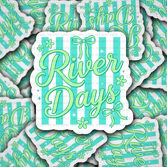 DS 2989 - River days Die Cut sticker