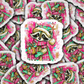DS 2331 - Raccoon with present Die Cut Sticker