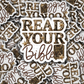 DS -2388 - Read your bible Die Cut Sticker