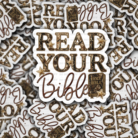 DS -2388 - Read your bible Die Cut Sticker