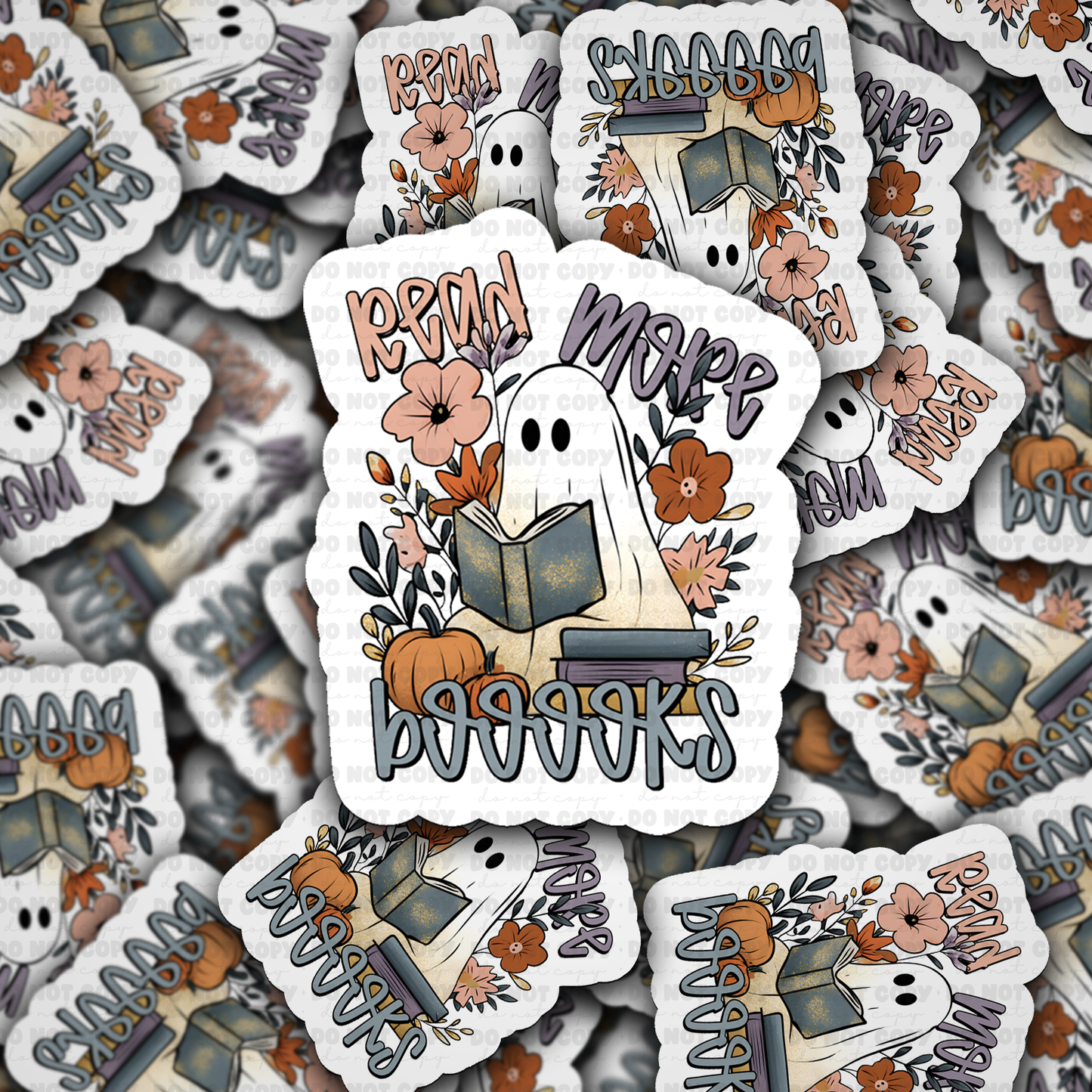 DS 3308 - Read more booooks Die Cut sticker