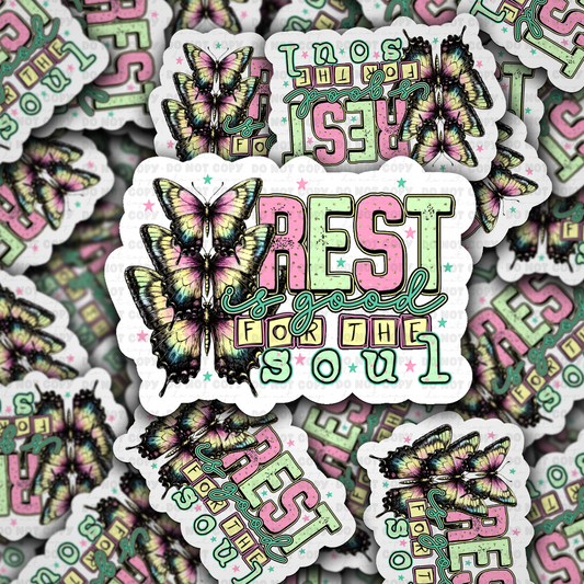 DS 2988 - Reel girls fish Die Cut sticker