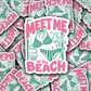 DS 2914 - Meet me at the beach Die Cut sticker