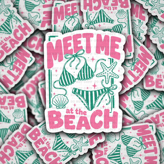 DS 2914 - Meet me at the beach Die Cut sticker