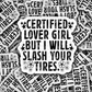DC 2098 - Certified lover girl Die Cut Sticker