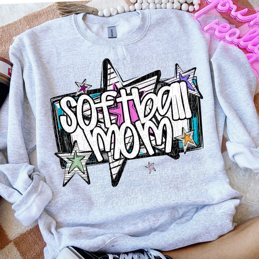 5125 - Softball Mom with star *DTF