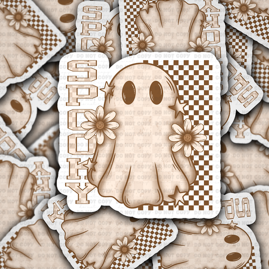 DC 2085 - Spooky boho ghost Die Cut Sticker