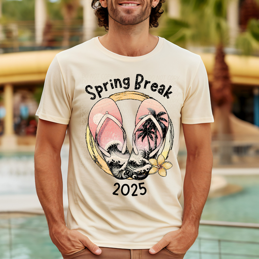 5263 - Spring break 2025 black letters *DTF