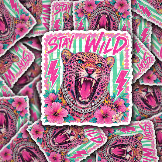 DS 3234 - Stay Wild Die Cut sticker