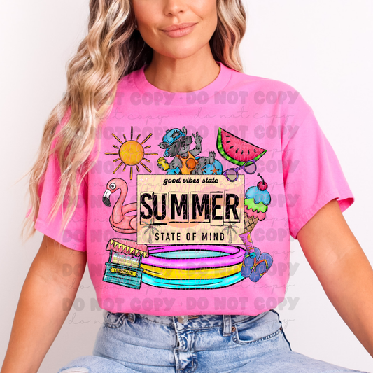 5866 - Summer state of mind backyard *DTF Transfer