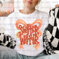 6526 - Sweater weather orange bow *DTF Transfer