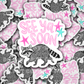DS 2858 - See ya soon raccoon Die Cut sticker