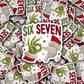 DC 2187 - Six seven Christmas hands Die Cut Sticker