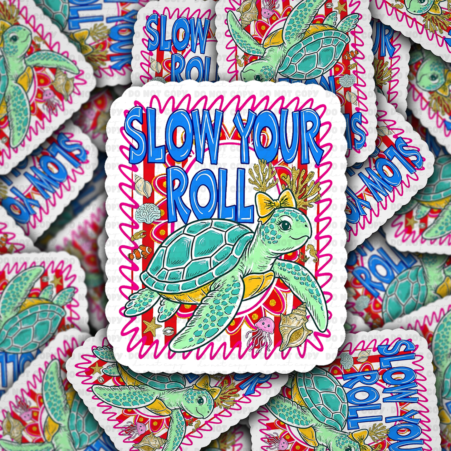 DS 3129 - Slow Your Roll Die Cut sticker