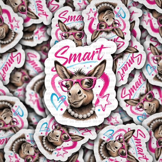 DS 3071 - Smart Donkey Die Cut sticker