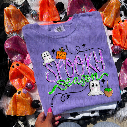 6510 - Spooky season with ghost *DTF Transfer
