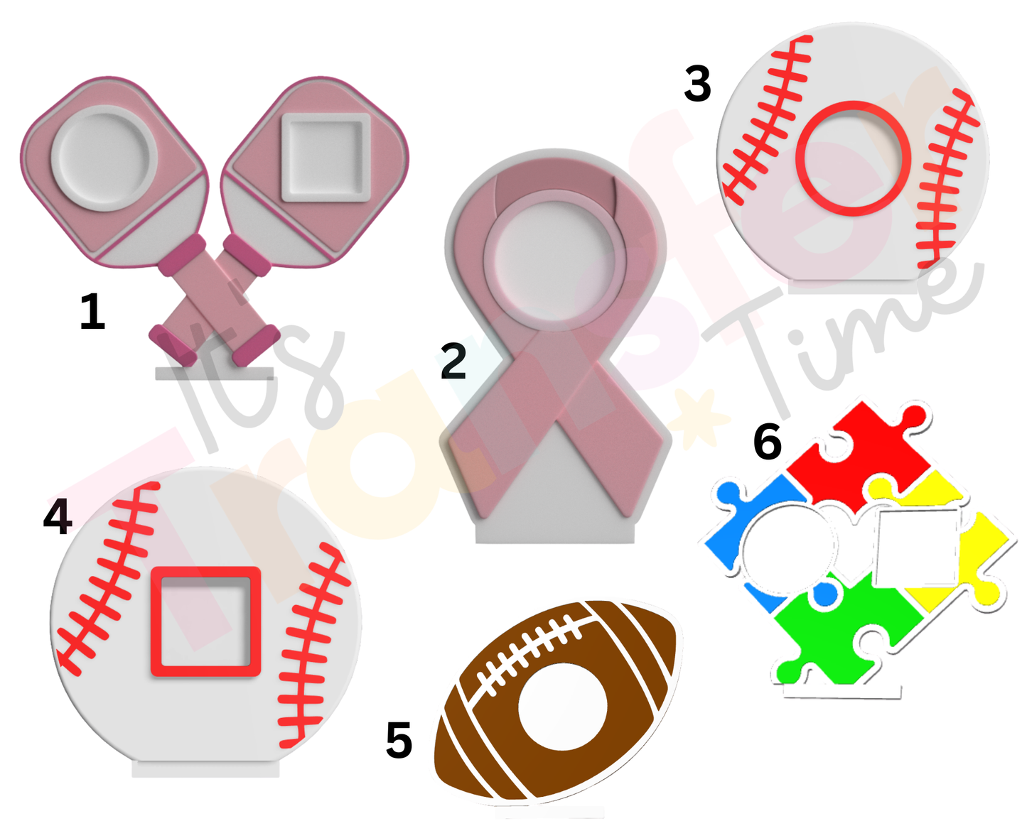 Custom Sports & Awareness Social Media and Payment Stand - Tap to go to Business Info *Custom to fit your brand*