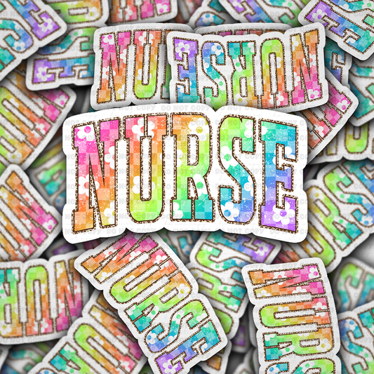 DS 2918 - Spring nurse Die Cut sticker