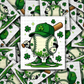 DS - 2627 Baseball drip St. Patrick's Die Cut sticker