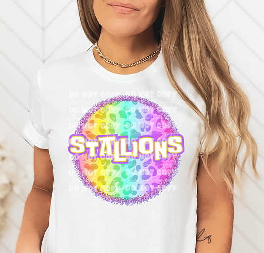 4616 Stallions Colorful Leopard *DREAM TRANSFER* DTF