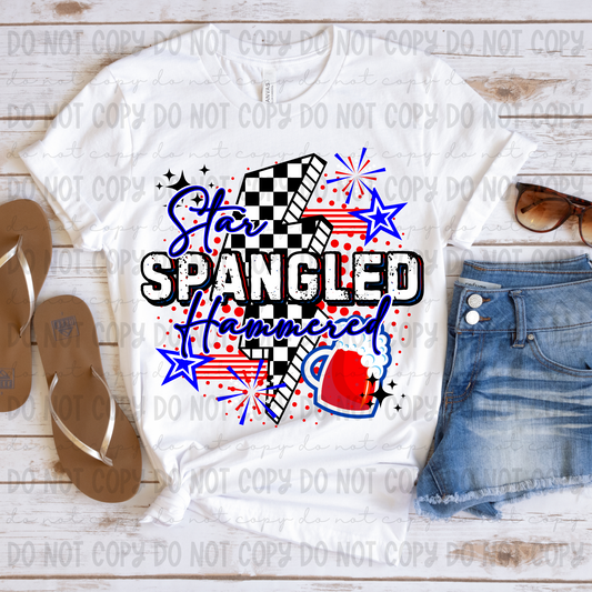 4145 Star spangled hammered *DREAM TRANSFER* DTF