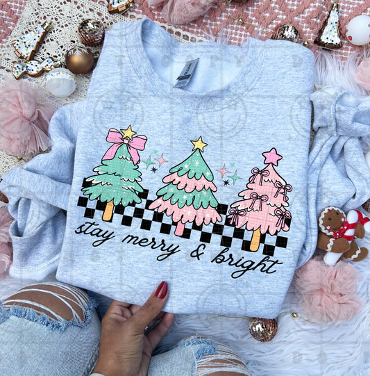 6555 - Stay merry and bright *DTF Transfer