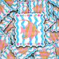 DS 2855 - Striped fish Die Cut sticker