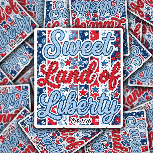 DS 2950- Sweet land of Liberty Die Cut sticker
