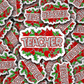 DC 2332 - Teacher Christmas Die Cut Sticker