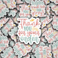 DS - 2418 Thank you for your order Die Cut Sticker