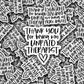 DS - 2433 Thank you for being my unpaid therapist Die Cut Sticker