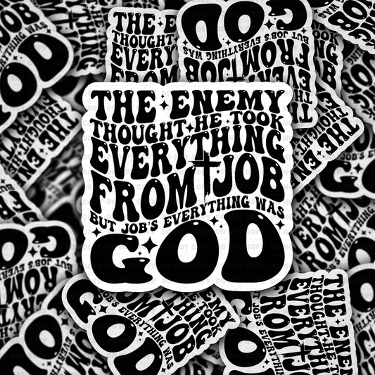 DC 2065 - The enemy thought he took everything Die Cut Sticker