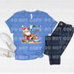 4238 Merry Beachmas Santa with a reindeer *DREAM TRANSFER* DTF
