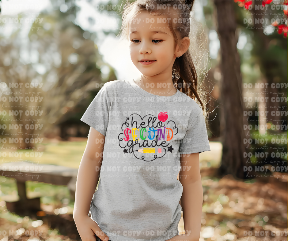 4263 Hello Second Grade *DREAM TRANSFER* DTF