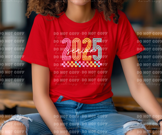 4271 Senior 2025 checkered *DREAM TRANSFER* DTF