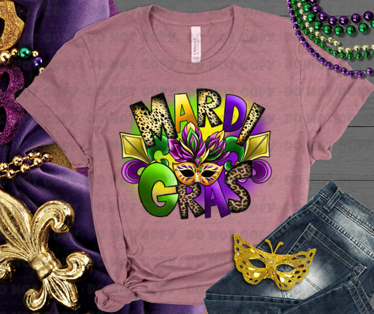 3314 Mardi Gras Mask *DREAM TRANSFER* DTF