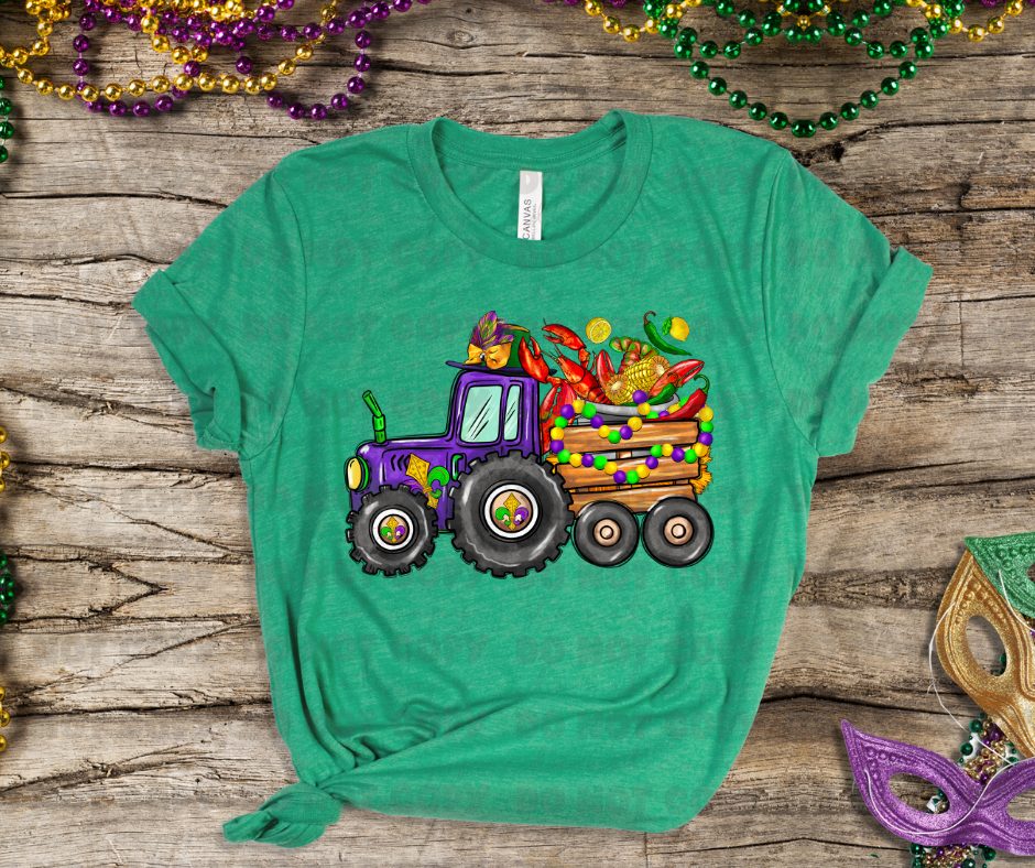 3319 mardi gras tractor*DREAM TRANSFER* DTF