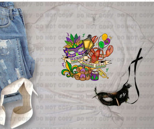 3325 Happy Mardi Gras*DREAM TRANSFER* DTF