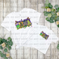 3329 & 3330 Mardi Gras Mama OR Mini CHOOSE YOUR DESIGN- *DREAM TRANSFER* DTF