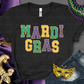 3332 Glitter Patch Mardi Gras *DREAM TRANSFER* DTF