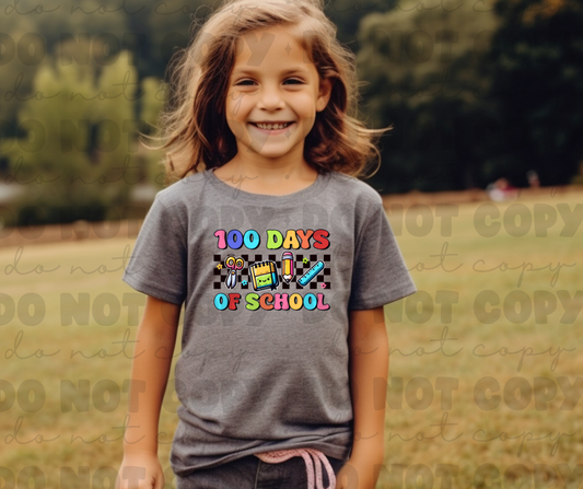 3254 100 Days of School Pastel*DREAM TRANSFER* DTF