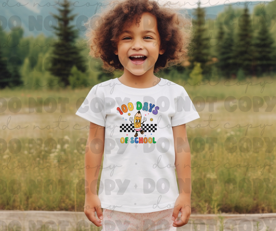 3276 100 Days Of School Distressed *DREAM TRANSFER* DTF